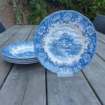Vintage Alfred Meakin Borden - English Village 5x, Huis en Inrichting, Keuken | Servies, Gebruikt, Ophalen of Verzenden, Bord(en)