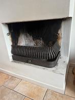 Gietijzeren open haard rooster met aslade en spatscherm, Huis en Inrichting, Haarden, Ophalen, Gebruikt, Houthaard