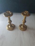 Antieke Kandelaar set Messing, Ophalen of Verzenden, Koper of Brons