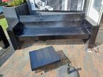 Steigerhoutenbanken 1x 1.20 m en 1x 2.00 m breed., Ophalen of Verzenden, Zo goed als nieuw, Rotan