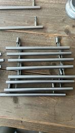 Ikea handgrepen Lansa 160mm 17 stuks plus 2 lange luxe grep, Minder dan 50 cm, Gebruikt, Ophalen of Verzenden, Minder dan 25 cm