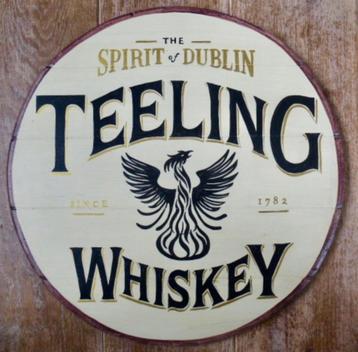 Handgeschilderde Ierse / Schotse pubborden / Teeling whiskey beschikbaar voor biedingen