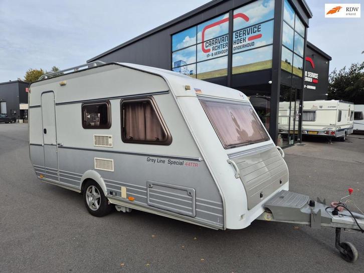 Kip 44 TTR Greyline Special Vol aut. Mover Luifel Bovag '24, Caravans en Kamperen, Caravans, Bedrijf, tot en met 4, 1000 - 1250 kg