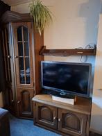 Eiken Vitrine Kast en TV kastje, Huis en Inrichting, Kasten | Televisiemeubels, Ophalen, Gebruikt, Eikenhout, 50 tot 100 cm