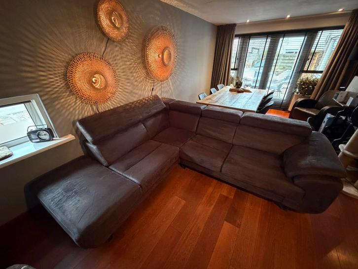 Henders & Hazel Havanna hoekbank, Huis en Inrichting, Banken | Bankstellen, Gebruikt, Vierpersoons of meer, 150 cm of meer, Stof