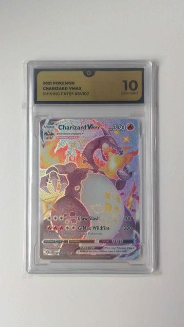 Grade 10 Charizard Vmax | #sv107 beschikbaar voor biedingen