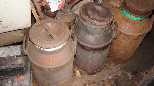 150 x Goede kwaliteit industriele metalen melkbussen carbid, Huis en Inrichting, Woonaccessoires | Overige, Gebruikt, Ophalen