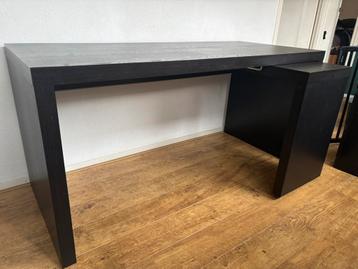 Ikea Malm bureau uitschuifbaar - afbeelding 3