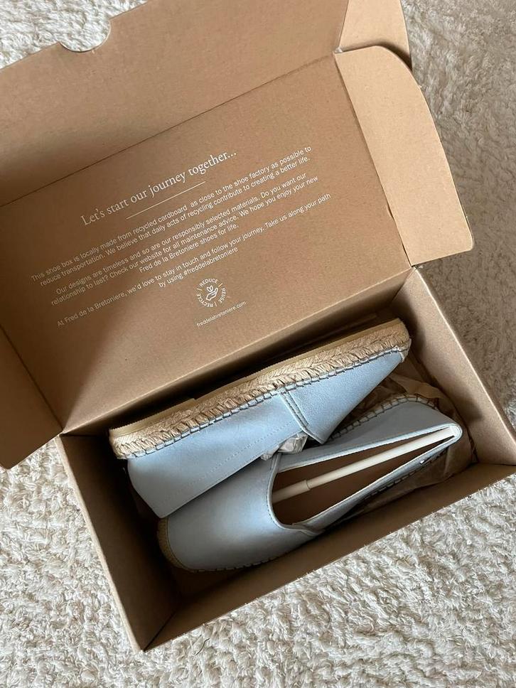 Fred De La Bretoniere Espadrille Mili Lichtblauw - Maat 38, Kleding | Dames, Schoenen, Nieuw, Espadrilles of Moccasins, Blauw