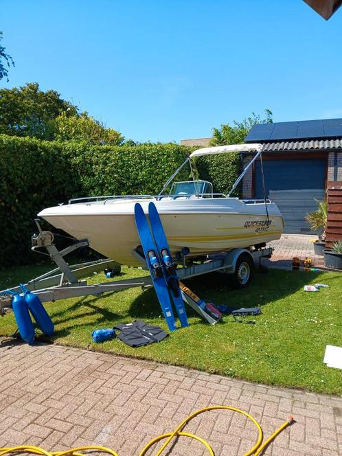 Consoleboot quicksilver 550 75pk in prijs verlaagt !!!, Watersport en Boten, Vis- en Consoleboten, Zo goed als nieuw, 70 pk of meer