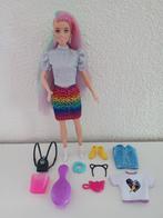 Leopard Rainbow Hair Barbie GRN81, Kinderen en Baby's, Ophalen of Verzenden, Gebruikt, Barbie
