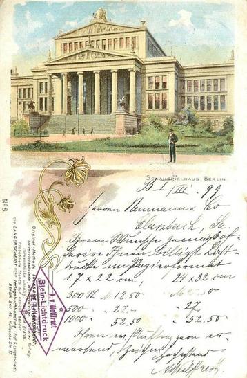 (379-125-013) Berlin Schauspielhaus beschikbaar voor biedingen