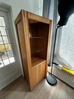 Glazen Vitrinekast met Opbergkastje, Huis en Inrichting, Kasten | Vitrinekasten, Ophalen, Met plank(en), Minder dan 50 cm, Gebruikt