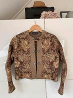 Vintage Vest Wol S Boho groen/bordeaux/beige, Tandem, Verzenden, Beige, Maat 36 (S)