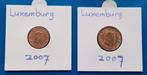 Luxemburg 1 en 2 Eurocent - 2007, Verzenden, Luxemburg, Losse munt
