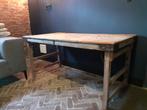 Authentieke Markttafel, Ophalen, Gebruikt, 100 tot 150 cm, Vintage