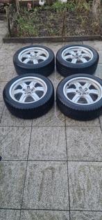 4 originele 17inch Audi A5 velgen met Amerk winterbanden, Ophalen, Audi