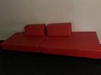 *** Rode vintage Bank 2 delen ***, Ophalen, Gebruikt, 150 tot 200 cm, Driepersoons
