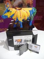 Nieuw Cow Parade koe Udderly sunflowers gratis verzending., Antiek en Kunst, Ophalen of Verzenden