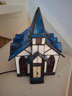 Glas in lood kerkje lamp, Huis en Inrichting, Ophalen, Gebruikt