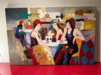 Dames in een Café Schilderij, Antiek en Kunst, Kunst | Schilderijen | Klassiek, Ophalen