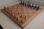 Houten Schaakspel, Schaakbord + Schaakstukken + Damstenen, Ophalen of Verzenden, Minder dan 500 stukjes, Zo goed als nieuw, Schaken