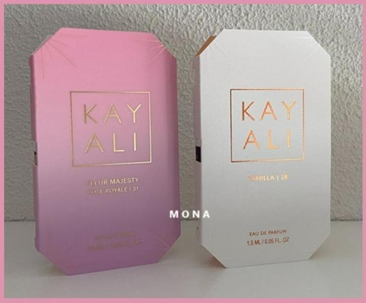 Kayali set 2 niche parfum samples proefjes testers monsters, Sieraden, Tassen en Uiterlijk, Uiterlijk | Parfum, Nieuw, Verzenden