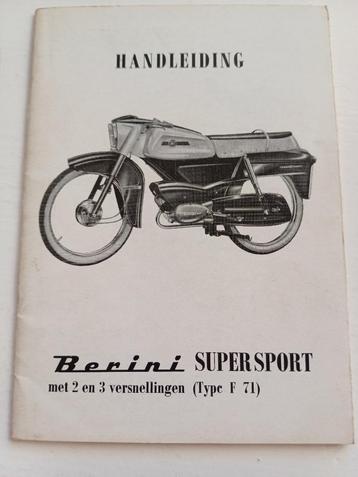 Berini super sport 2/3 versneling + aanvulling