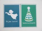 2 ansichtkaarten Fijne kerst en Gefeliciteerd, Diversen, Ophalen of Verzenden, Zo goed als nieuw