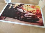 Canvas poster zwarte bmw, Minder dan 50 cm, Nieuw, Foto of Poster, Minder dan 50 cm