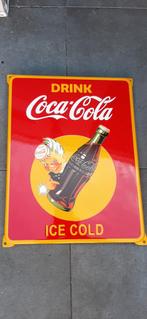 Coca-Cola wandbord emaille, Ophalen of Verzenden, Zo goed als nieuw