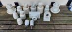Oude Isolatoren wit porselein, Ophalen of Verzenden
