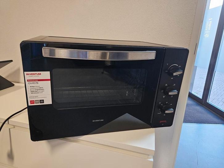 Inventum OV457B Heteluchtoven - 45 Liter, Witgoed en Apparatuur, Ovens, Nieuw, Minder dan 45 cm, Ophalen of Verzenden