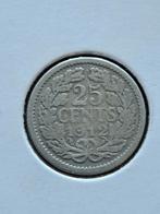 Fraaie munt uit 1912 25 cent, Postzegels en Munten, Munten | Nederland, Koningin Wilhelmina, Ophalen of Verzenden, 25 cent