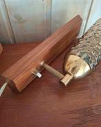 Deense teak vintage wandlamp., Ophalen of Verzenden, Zo goed als nieuw