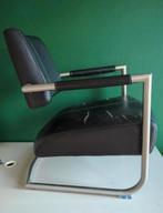 Leren design fauteuil opknapper, Ophalen, Gebruikt