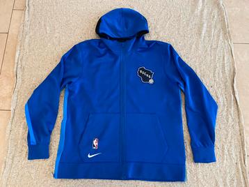 Nike NBA Basketball Bucks City Edition Jacket Jack Vest Hood beschikbaar voor biedingen