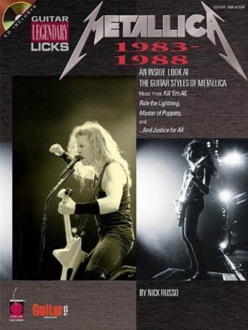 Gitaar-Metallica Legendary Guitar Licks 1983 - 1988 + cd-tab beschikbaar voor biedingen