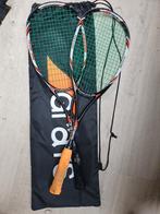 2 Grays Fusion Elite 135 Squash Rackets, Sport en Fitness, Squash, Ophalen of Verzenden, Gebruikt, Racket, Met hoes