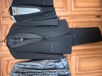 Smoking zwart met bies, Kleding | Heren, Kostuums en Colberts, Ophalen of Verzenden, Zo goed als nieuw, Maat 52/54 (L), Zwart