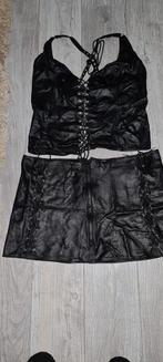 Handgemaakte leren rok en top set, Kleding | Dames, Ophalen of Verzenden