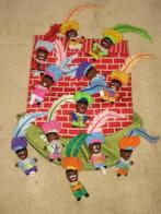 Schoorsteenmuts met 12 zwarte pietjes, vingerpopjes, Ophalen of Verzenden, Zo goed als nieuw