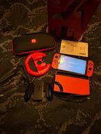 Nintendo switch oled (mario uitvoering), Spelcomputers en Games, Spelcomputers | Nintendo Switch, Ophalen, Zo goed als nieuw, Met 1 controller