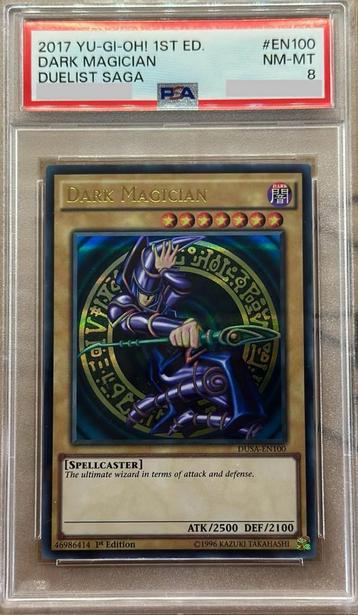 Yu-Gi-Oh! Dark Magician DUSA 1st Ed PSA 8 Mint Near Mint ! beschikbaar voor biedingen