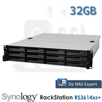 NAS Synology RS3614xs+ 32GB, uniek met DSM 7.2.2 beschikbaar voor biedingen