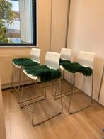 4x Ikea barkruk wit, Huis en Inrichting, Barkrukken, 4 krukken, Ophalen, Zo goed als nieuw