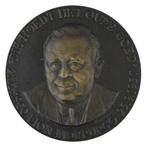 PENNING 1969 Pol Dom : Fa. Morpurgo Antiquairs Amsterdam, Postzegels en Munten, Penningen en Medailles, Verzenden, Brons, Nederland