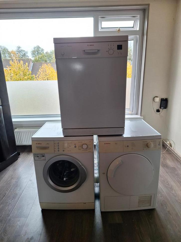 Bosch Witgoed Set: Wasmachine, Droger & Vaatwasser, Witgoed en Apparatuur, Wasdrogers, Ophalen