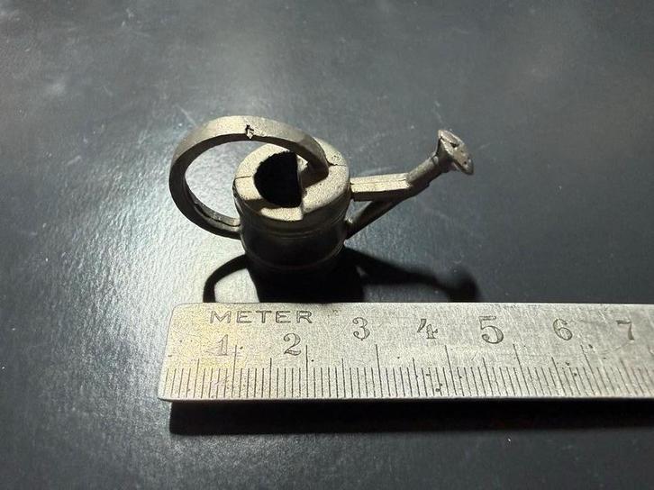 Antieke Tinnen Gieter Miniatuur, Antiek en Kunst, Antiek | Overige Antiek, Ophalen of Verzenden