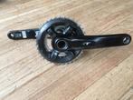 Shimano 2 x 11 FC-M8000-B crankset met Stages powermeter, Fietsen en Brommers, Fietsonderdelen, Gebruikt, Mountainbike, Shimano